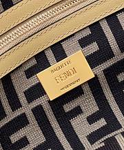 Fendi Raffia Baguette Natural Black Paglia - 27x15x6cm - 5