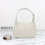 Gucci Jackie 1961 Rosso Ancora White Handbag - 28x19x4.5cm - 5