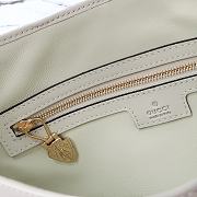 Gucci Jackie 1961 Rosso Ancora White Handbag - 28x19x4.5cm - 2