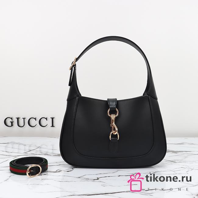 Gucci Jackie 1961 Rosso Ancora Black Handbag - 28x19x4.5cm - 1