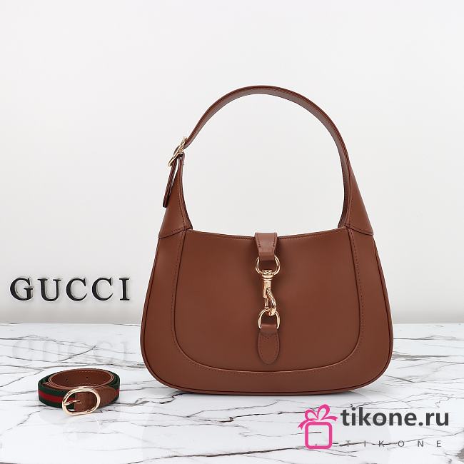 Gucci Jackie 1961 Rosso Ancora Brown Handbag - 28x19x4.5cm - 1