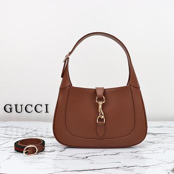 Gucci Jackie 1961 Rosso Ancora Brown Handbag - 28x19x4.5cm