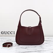 Gucci Jackie 1961 Rosso Ancora Dark Red Handbag - 28x19x4.5cm - 5