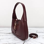 Gucci Jackie 1961 Rosso Ancora Dark Red Handbag - 28x19x4.5cm - 4