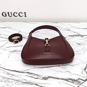 Gucci Jackie 1961 Rosso Ancora Dark Red Handbag - 28x19x4.5cm - 3