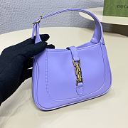 Gucci Jackie 1961 Rosso Ancora Violet Handbag - 28x19x4.5cm - 4