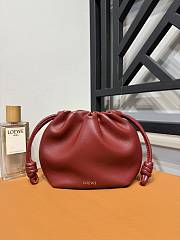 Loewe Small Red Calfskin Flamenco Pouch - 23x17x5.5cm - 3