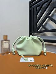 Loewe Small Green Calfskin Flamenco Pouch - 23x17x5.5cm - 1