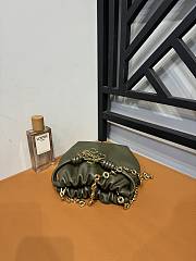 Loewe Small Olive Calfskin Flamenco Pouch - 23x17x5.5cm - 4