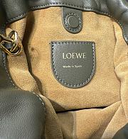 Loewe Small Olive Calfskin Flamenco Pouch - 23x17x5.5cm - 2