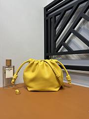 Loewe Small Yellow Calfskin Flamenco Pouch - 23x17x5.5cm - 1