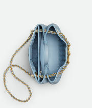 Bottega Veneta Small Andiamo With Chain In Blue - 25×22×10.5cm - 4