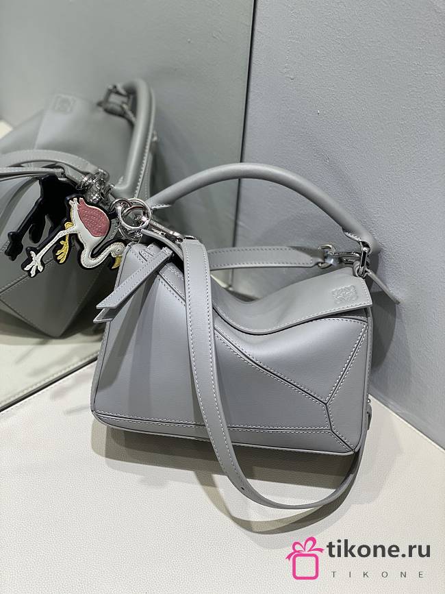 Loewe Mini Puzzle Bag In Grey Color - 24x10x14cm - 1