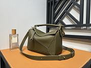 Loewe Mini Puzzle Bag In Olive Color - 24x10x14cm - 4