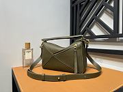 Loewe Mini Puzzle Bag In Olive Color - 24x10x14cm - 2