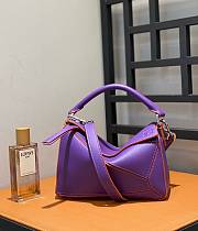 Loewe Mini Puzzle Bag In Violet Color - 24x10x14cm - 1