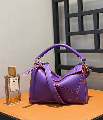 Loewe Mini Puzzle Bag In Violet Color - 24x10x14cm