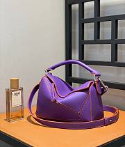 Loewe Mini Puzzle Bag In Violet Color - 24x10x14cm - 4