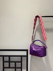 Loewe Mini Puzzle Bag In Violet Color - 24x10x14cm - 5