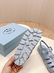 Prada Foam Rubber Blue Sandals - 3