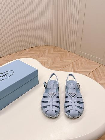 Prada Foam Rubber Blue Sandals