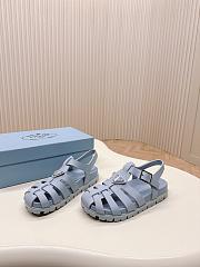 Prada Foam Rubber Blue Sandals - 2