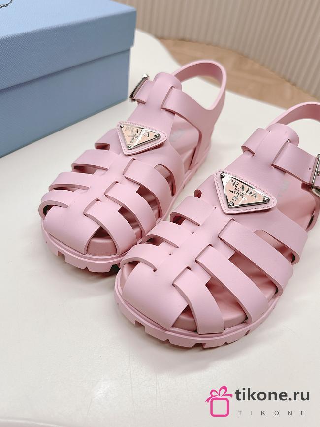 Prada Foam Rubber Pink Sandals - 1