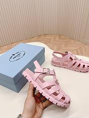 Prada Foam Rubber Pink Sandals - 5