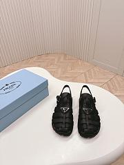 Prada Foam Rubber Black Sandals - 1
