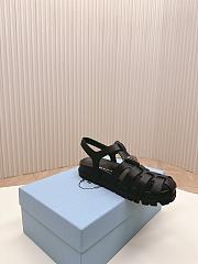 Prada Foam Rubber Black Sandals - 2
