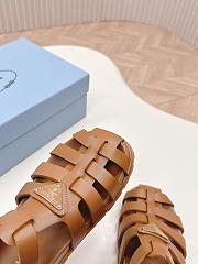 Prada Foam Rubber Brown Sandals - 2