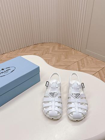 Prada Foam Rubber White Sandals