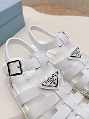 Prada Foam Rubber White Sandals - 3