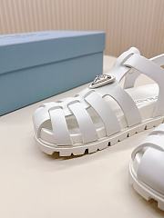 Prada Foam Rubber White Sandals - 2