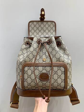 Gucci Retro Interlocking G Backpack - 30x26.5x13cm