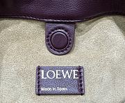 Loewe Small Burgundy Calfskin Flamenco Pouch 23cm - 3