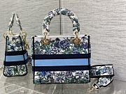 Dior Lady Flower Embroidered Bag - 24x20x11cm - 2