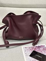 Loewe Burgundy Flamenco Clutch - 23.9x18x9cm - 1