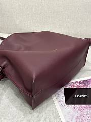 Loewe Burgundy Flamenco Clutch - 23.9x18x9cm - 5