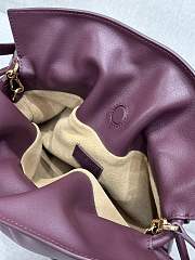 Loewe Burgundy Flamenco Clutch - 23.9x18x9cm - 4