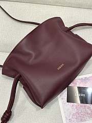 Loewe Burgundy Flamenco Clutch - 23.9x18x9cm - 3