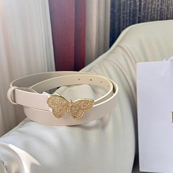 Dior Butterfly Buckle Belt W2cm