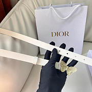 Dior Butterfly Buckle Belt W2cm - 4