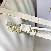 Dior Butterfly Buckle Belt W2cm - 2