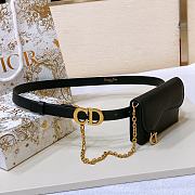 Dior Saddle Removable Pouch Belt W2cm - 1