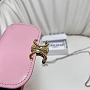 Celine Pink Wallet With Chain - 10.5x9cm - 5