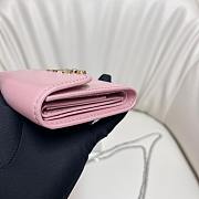 Celine Pink Wallet With Chain - 10.5x9cm - 3