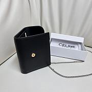 Celine Black Wallet With Chain - 10.5x9cm - 5