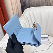 Celine Blue Wallet With Chain - 10.5x9cm - 3