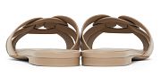 YSL Beige Tribute Flat Mules - 3